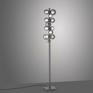 Lampa de podea 557-15, gri, 12 LED-uri small 11