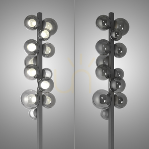 Lampa de podea 557-15, gri, 12 LED-uri small 13
