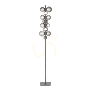 Lampa de podea 557-15, gri, 12 LED-uri small 14