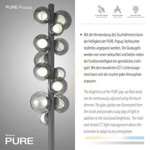 Lampa de podea 557-15, gri, 12 LED-uri small 3