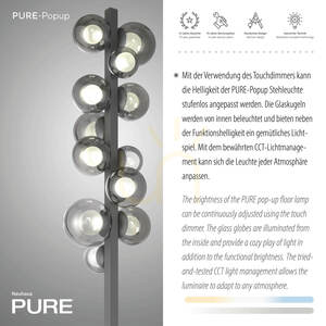 Lampa de podea 557-15, gri, 12 LED-uri small 4