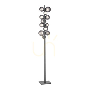 Lampa de podea 557-15, gri, 12 LED-uri small 7