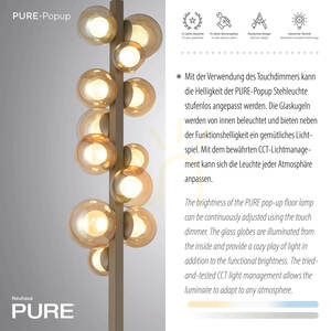 Lampa de podea POPUP 557-97, maro, 12 LED-uri small 4