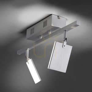PURE-MIRA 6354-95 Lampa de tavan argintie, 2xLED small 10