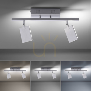 PURE-MIRA 6354-95 Lampa de tavan argintie, 2xLED small 4
