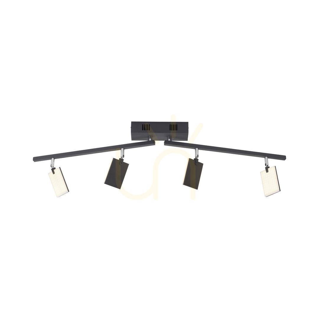 Vedere PURE-MIRA 6356-18 Lampa de tavan neagră cu 4 LED-uri PURE-MIRA 6356-18 Lampa de tavan neagră cu 4 LED-uri