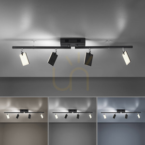 PURE-MIRA 6356-18 Lampa de tavan neagră cu 4 LED-uri 4 PURE-MIRA 6356-18 Lampa de tavan neagră cu 4 LED-uri small 4