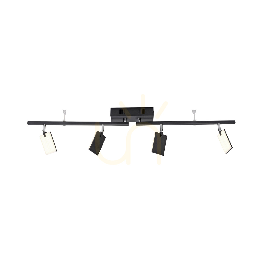 Vedere PURE-MIRA 6356-18 Lampa de tavan neagră cu 4 LED-uri PURE-MIRA 6356-18 Lampa de tavan neagră cu 4 LED-uri