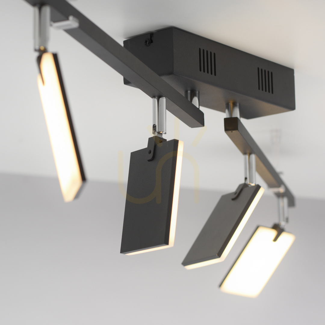 Afişa PURE-MIRA 6356-18 Lampa de tavan neagră cu 4 LED-uri PURE-MIRA 6356-18 Lampa de tavan neagră cu 4 LED-uri