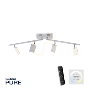 Plafonieră Paul Neuhaus PURE Mira 6356-95, argintiu small 1