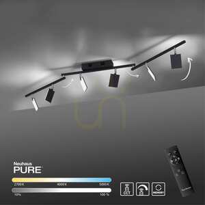 PURE-MIRA 6358-18 Lumină de tavan neagră cu 6 LED-uri small 11