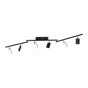 PURE-MIRA 6358-18 Lumină de tavan neagră cu 6 LED-uri small 12