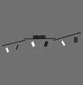 PURE-MIRA 6358-18 Lumină de tavan neagră cu 6 LED-uri small 0