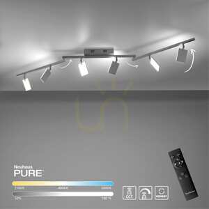 PURE-MIRA 6358-95 Lumină de tavan argintie cu 6 LED-uri small 10
