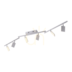 PURE-MIRA 6358-95 Lumină de tavan argintie cu 6 LED-uri small 6