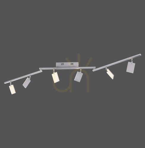 Verifica PURE-MIRA 6358-95 Lumină de tavan argintie cu 6 LED-uri