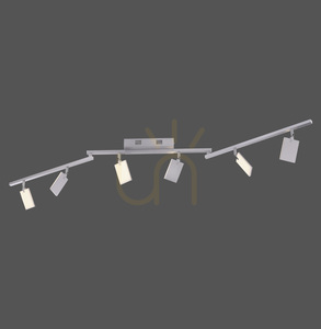PURE-MIRA 6358-95 Lumină de tavan argintie cu 6 LED-uri small 0
