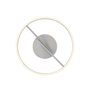 PURE LOOP 6552-95, plafonieră argintie, 2xLED small 18