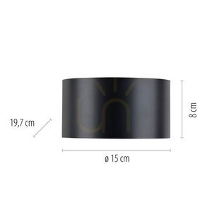 PURE CLIPSE 8561-15 Aplică de perete, gri, 2xLED small 8