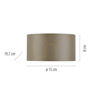 PURE CLIPSE 8561-97 Aplică de perete maro cu 2 LED-uri small 8