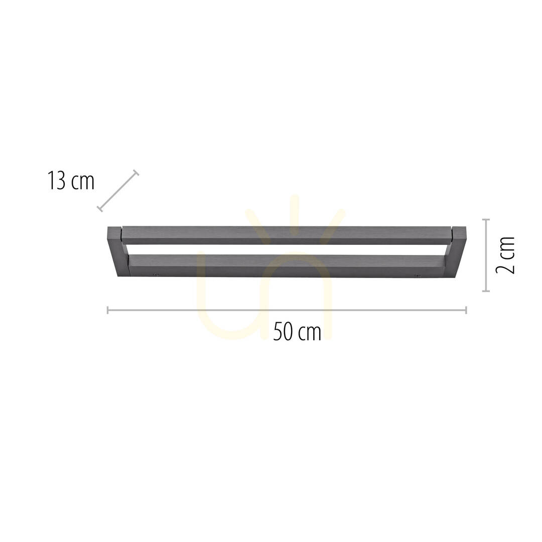 Afişa PURO 9113-15 Aplică de perete gri, 1xLED PURO 9113-15 Aplică de perete gri, 1xLED
