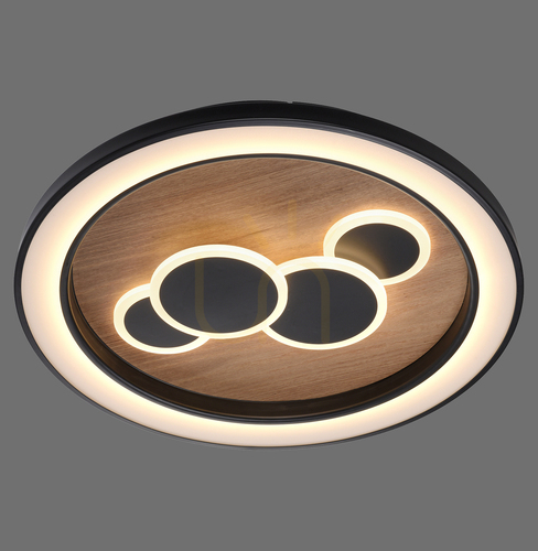 Verifica ELIZA 6284-79 Lampa de tavan, negru, 1xLED