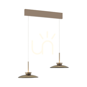 PURE MOON 2194-97 Lampa suspendată maro cu 4 LED-uri small 3