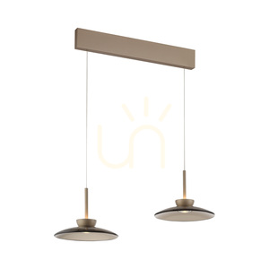 PURE MOON 2194-97 Lampa suspendată maro cu 4 LED-uri small 5