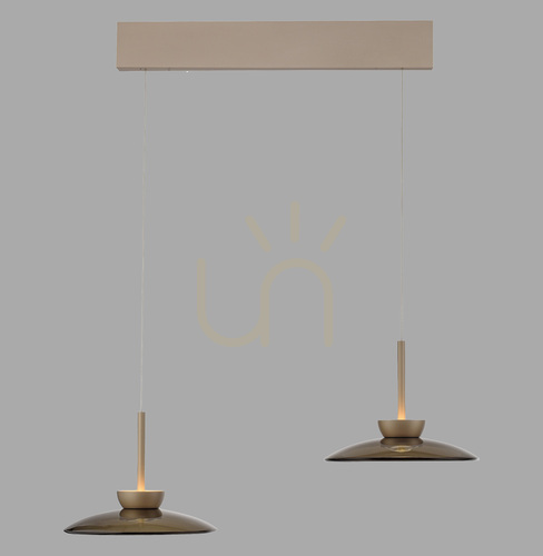 Verifica PURE MOON 2194-97 Lampa suspendată maro cu 4 LED-uri
