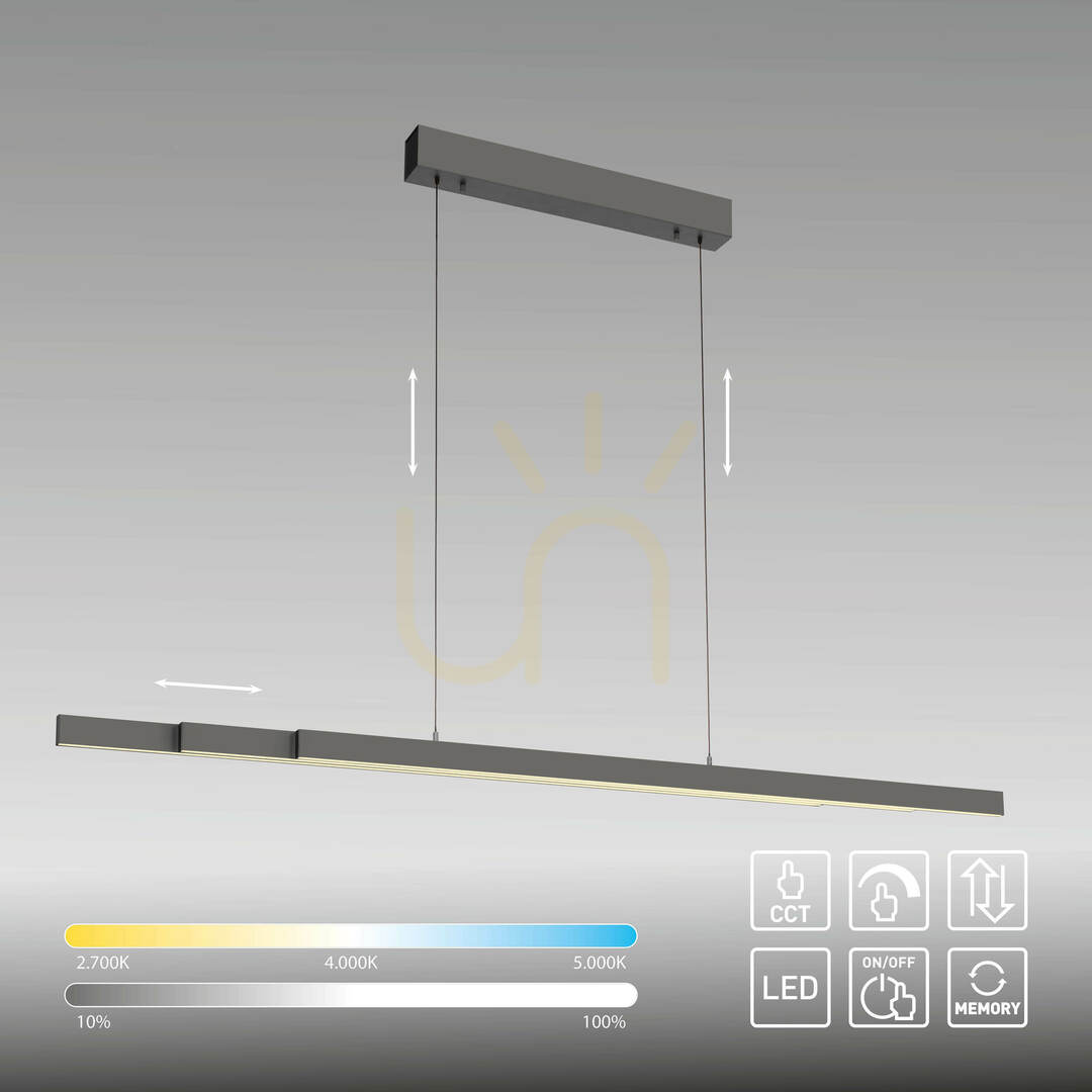 Afişa ADRIANA COMFORT LIFT 2598-13 Antracit 1xLED Lampă suspendată ADRIANA COMFORT LIFT 2598-13 Antracit 1xLED Lampă suspendată