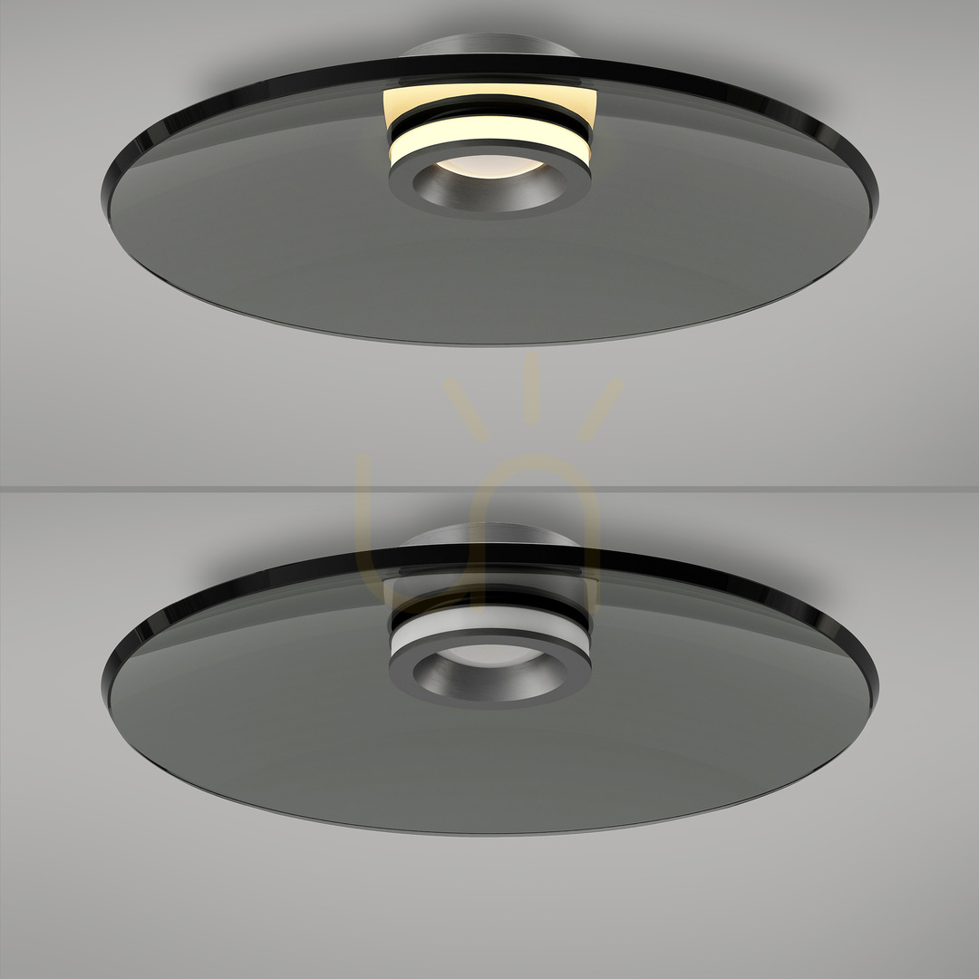 previzualizare PURE MOON 6095-15 Lampa de tavan, gri, 2xLED PURE MOON 6095-15 Lampa de tavan, gri, 2xLED