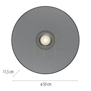 PURE MOON 6095-15 Lampa de tavan, gri, 2xLED 8 PURE MOON 6095-15 Lampa de tavan, gri, 2xLED small 8