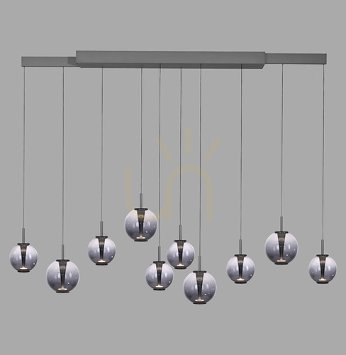 Verifica Lampa suspendată PURE E-INFINITY 2221-15, gri, cu 10 LED-uri