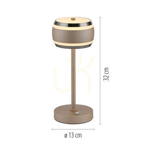 Lampa de masă PURE FALLING RINGS 4503-97, maro, 1xLED 10 Lampa de masă PURE FALLING RINGS 4503-97, maro, 1xLED small 10