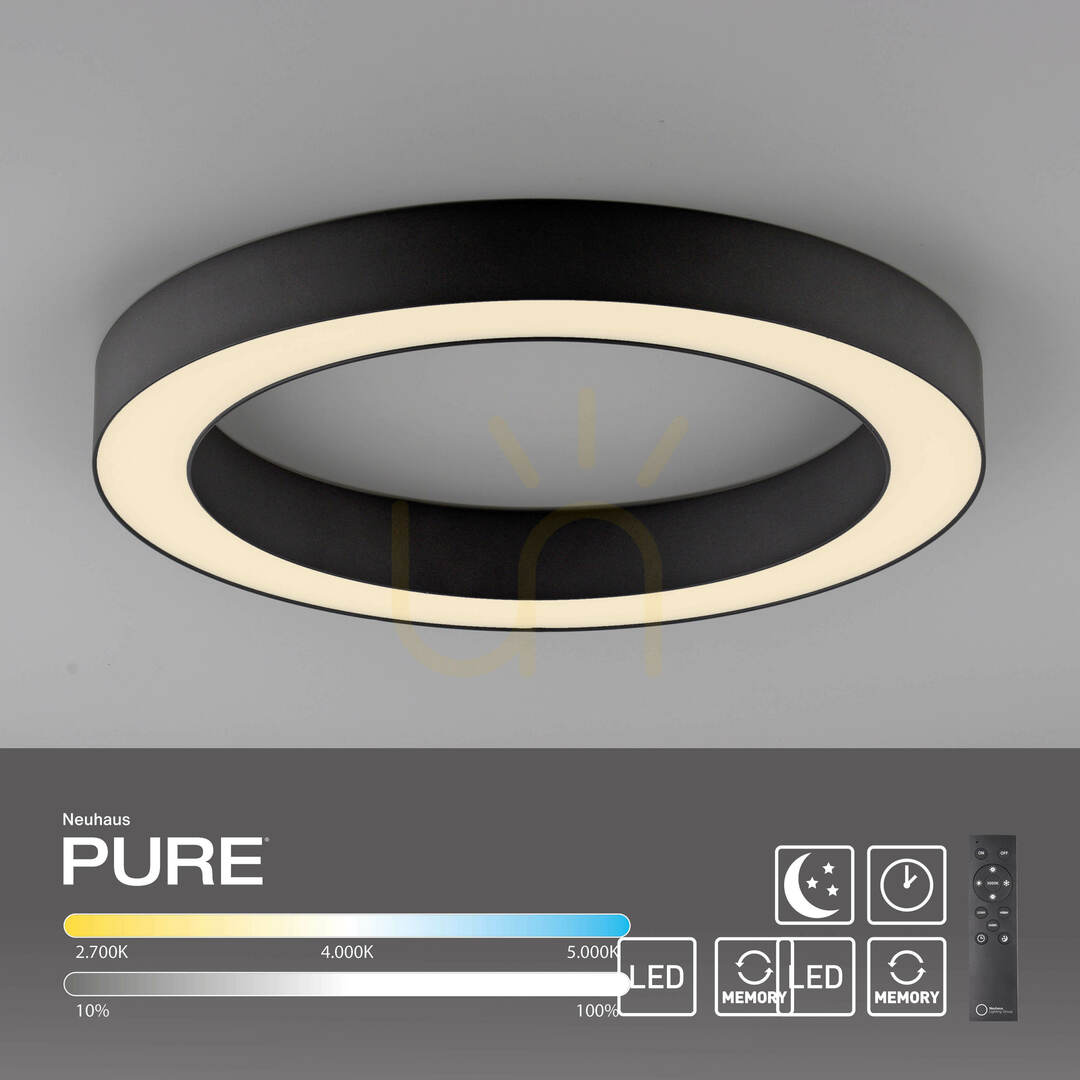 Vedere PURE LINES ROUND 6310-13 Lampa de tavan, antracit, 1xLED PURE LINES ROUND 6310-13 Lampa de tavan, antracit, 1xLED