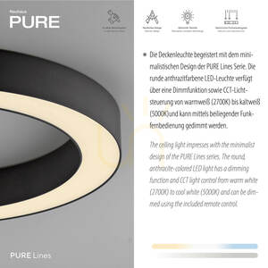 PURE LINES ROUND 6310-13 Lampa de tavan, antracit, 1xLED 3 PURE LINES ROUND 6310-13 Lampa de tavan, antracit, 1xLED small 3