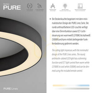 PURE LINES ROUND 6310-13 Lampa de tavan, antracit, 1xLED 4 PURE LINES ROUND 6310-13 Lampa de tavan, antracit, 1xLED small 4