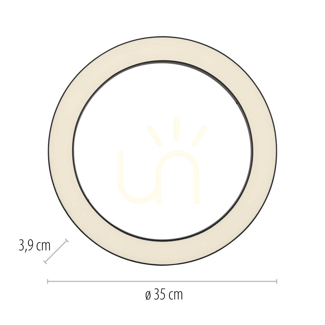 Spectacol PURE LINES ROUND 6310-13 Lampa de tavan, antracit, 1xLED PURE LINES ROUND 6310-13 Lampa de tavan, antracit, 1xLED