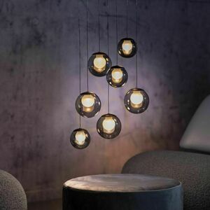 Lustră suspendată Paul Neuhaus PURE Popup 2587-15, gri, reglare pe înălțime Comfort Lift small 16