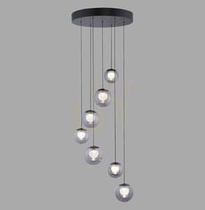 Lustră suspendată Paul Neuhaus PURE Popup 2587-15, gri, reglare pe înălțime Comfort Lift small 3
