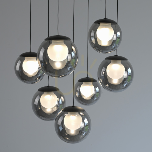 Verifica PURE POPUP 2587-15 Lampa suspendată gri cu 7 LED-uri
