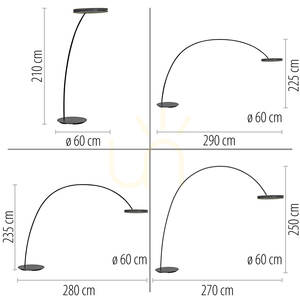 Lampa de podea PURE LOOP-BOW 561-18, negru, 2xLED 4 Lampa de podea PURE LOOP-BOW 561-18, negru, 2xLED small 4