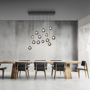 PURE POPUP 2590-15 Gri, lampă suspendată cu 13 LED-uri small 3