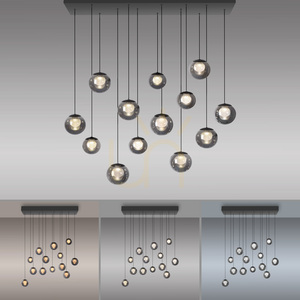PURE POPUP 2590-15 Gri, lampă suspendată cu 13 LED-uri small 4