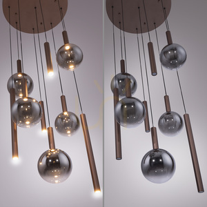 BOWL 2287-23 Lampă suspendată maro cu 9 LED-uri 5 BOWL 2287-23 Lampă suspendată maro cu 9 LED-uri small 5