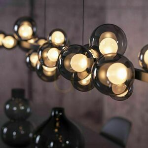 Lustră suspendată Paul Neuhaus PURE E-Popup 2558-15, gri, reglare electrică pe înălțime e-LIFT small 15