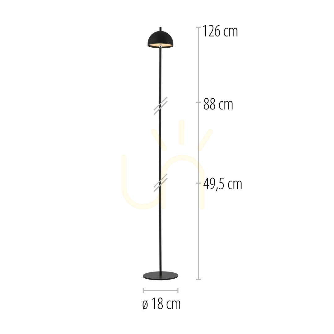 Spectacol Lampa de podea BELLIS 19245-18, negru, 1xLED Lampa de podea BELLIS 19245-18, negru, 1xLED