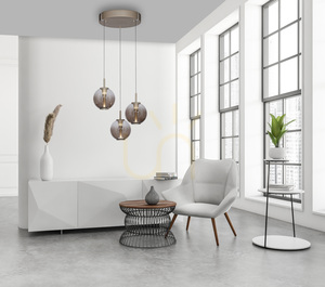 Lampă suspendată PURE E-Infinity 2222-97 maro cu 3 LED-uri 3 Lampă suspendată PURE E-Infinity 2222-97 maro cu 3 LED-uri small 3