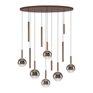 Lampa suspendată BOWL 2288-23, maro, 12 LED-uri small 2