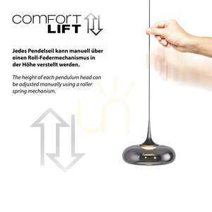 POSH 15692-15 Lampa suspendată gri cu 1 LED small 2